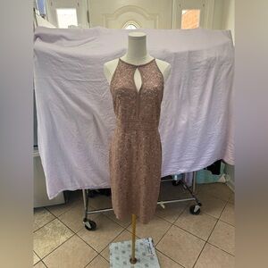 Night Way Collections Mauve Backless Dress